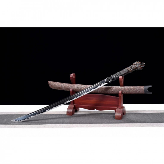 Chinese handmade sword/practical/high performance/sharp/墨龙斩/CS 27