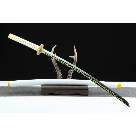 Longquan Animation Sword manually upgraded version / Animation /sharp /鬼灭之刃-我妻善逸 /ZSA 68