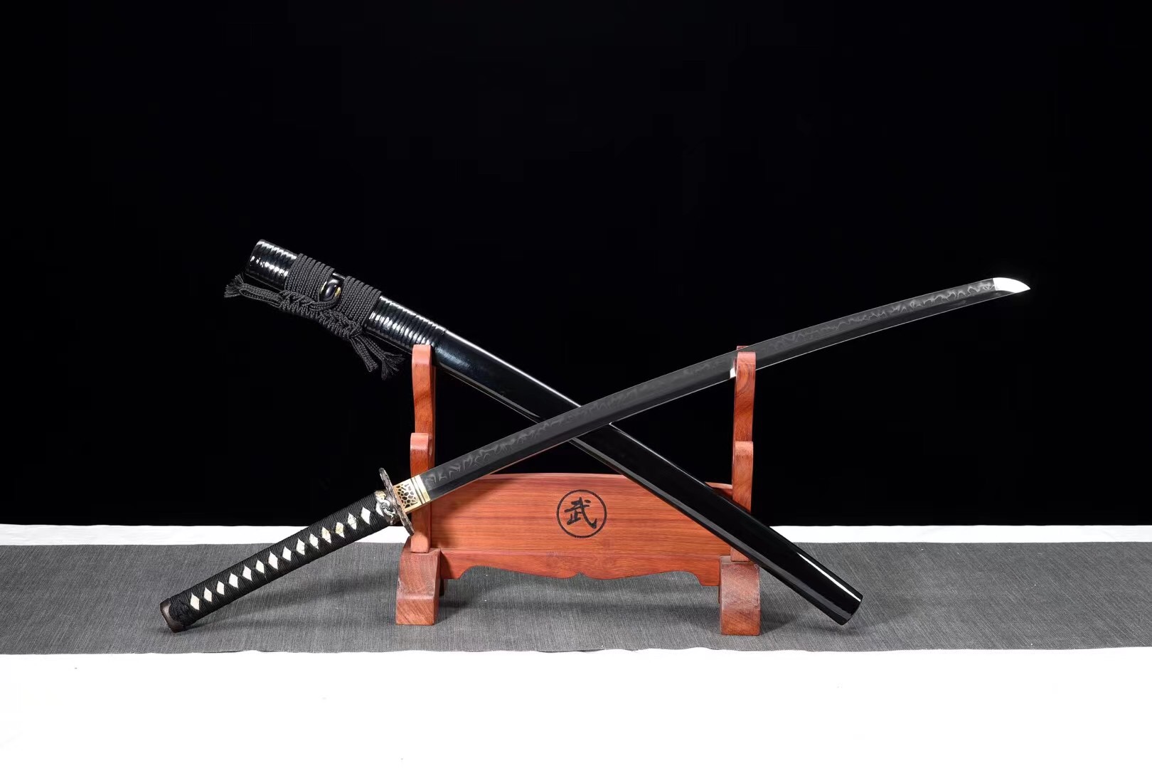 Longquan hand forged Japanese katana Sword / T10 Steel Burning