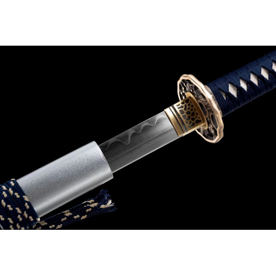 Longquan hand forged samurai sword / steelmaking fire blade / works of art  /sharp/鬼泣 / BT 03