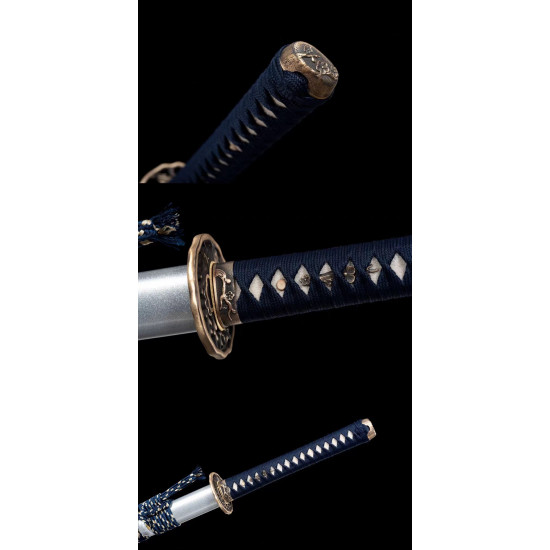 Longquan hand forged samurai sword / steelmaking fire blade / works of art  /sharp/鬼泣 / BT 03