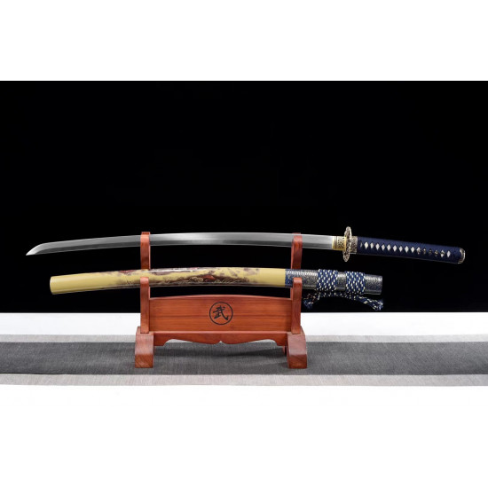 Longquan hand forged samurai sword / steelmaking fire blade /works of art /sharp /龙武士 BT 04