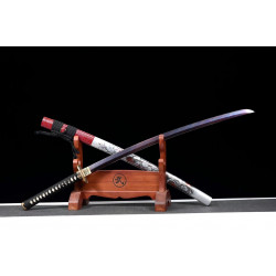 LONGQUAN HAND FORGED SAMURAI SWORD / STEELMAKING FIRE BLADE /sharp  /腰媚 BT 07