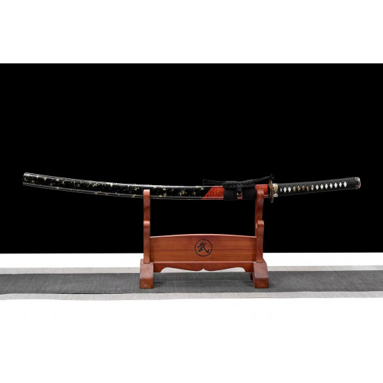 LONGQUAN HAND FORGED JAPANESE KATANA SWORD / T10 STEEL BURNING BLADE / works of art / 追龙/ BT 11