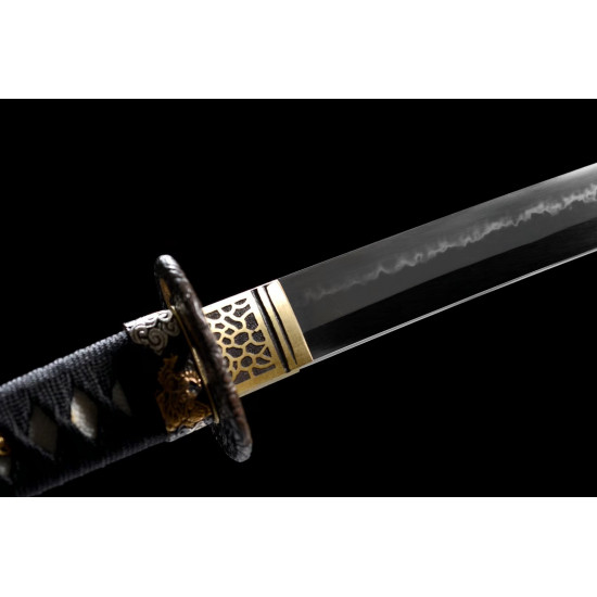 LONGQUAN HAND FORGED JAPANESE KATANA SWORD / T10 STEEL BURNING BLADE / works of art / 追龙/ BT 11