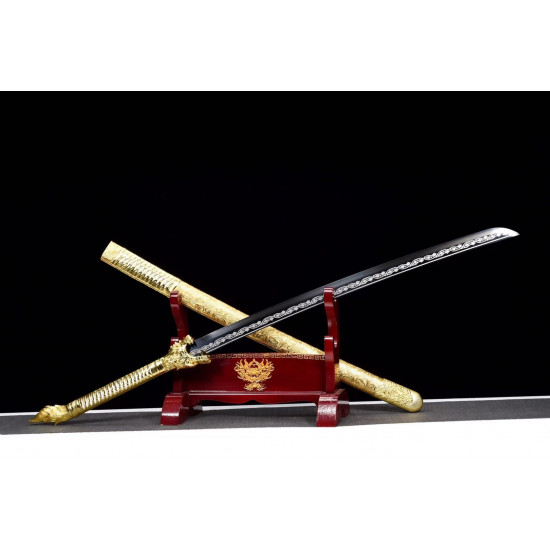 Chinese handmade sword/practical/high performance/sharp/黄金战狼/CS 35