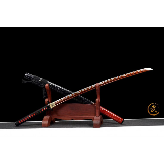 Longquan Hand Forging/Japan katana/ High Performance/ sharp /烈火屠龙/WS09