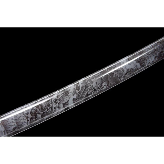 Longquan Hand Forging/Japan katana/ High Performance/ sharp/龙魂暗刃/WS13