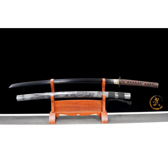 Longquan Hand Forging/Japan katana/ High Performance/ sharp/龙魂暗刃/WS13