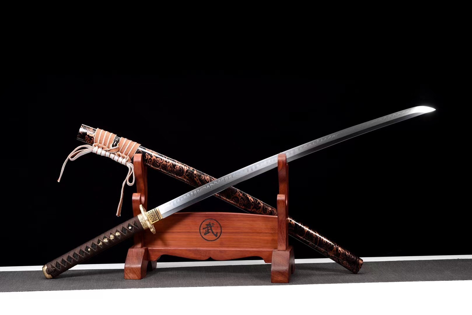 【 アシャンティ族 儀式刀 】　１９世紀　ガーナ　アシャンティ王国　僅少品 Authentic Katana Sword Signed by 25th Kanefusa| Samurai