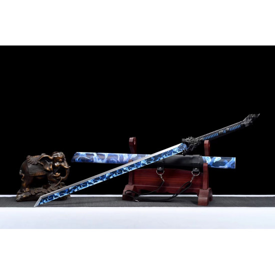 Chinese handmade sword/practical/high performance/sharp/篮焰刀/CS 56