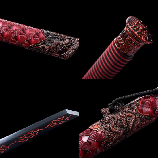 Chinese handmade sword/practical/high performance/sharp/双龙战刃/CS 57