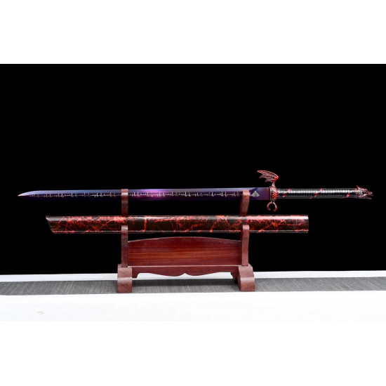 Chinese handmade sword/practical/high performance/sharp/紫耀战剑/CS 80