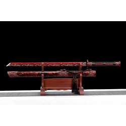 Chinese handmade sword/practical/high performance/sharp/红龙战刃/CS 88